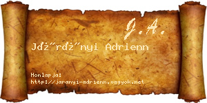 Járányi Adrienn névjegykártya